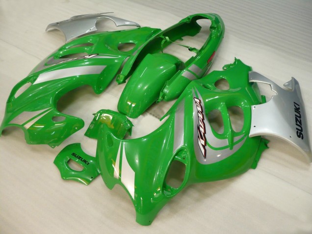 2004-2006 Suzuki GSX600F/GSX750F Motorcycle Fairings - Green Silver Katana Canada Websites