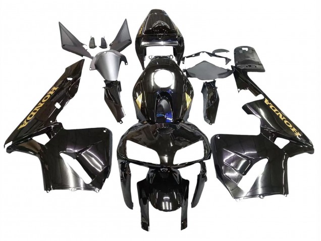 2005-2006 Honda CBR600RR Motorcycle Fairings - Black with Gold Logo Canada Websites