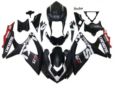 2008-2010 Suzuki GSXR 600 / GSXR 750 Motorcycle Fairings - Matte Black Red White Canada Websites