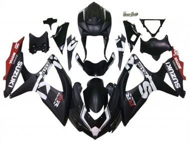 2008-2010 Suzuki GSXR 600 / GSXR 750 Motorcycle Fairings - Matte Black Red White Canada Websites