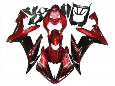 2004-2006 Yamaha YZF 1000 R1 Motorcycle Fairings - Red Glossy Black Canada Websites