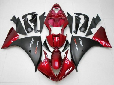 2009-2011 Yamaha YZF 1000 R1 Motorcycle Fairings - Red Matte Black Canada Websites