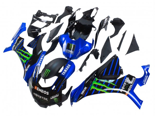 2015-2019 Yamaha YZF 1000 R1 Motorcycle Fairings - Blue Matte Black Green Monster ENEOS Canada Websites