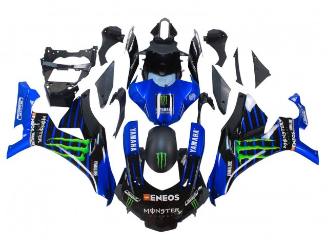 2015-2019 Yamaha YZF 1000 R1 Motorcycle Fairings - Blue Matte Black Green Monster ENEOS Canada Websites