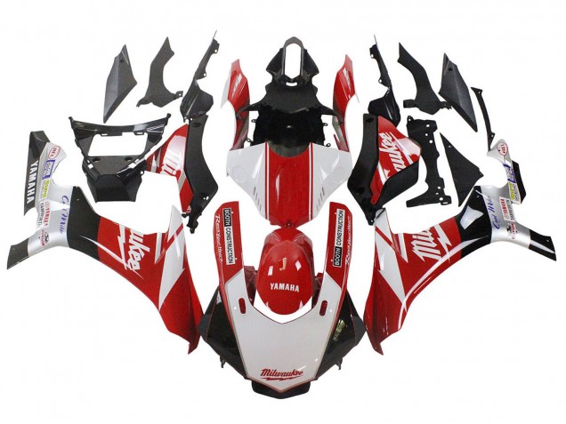 2020-2025 Yamaha YZF 1000 R1 Motorcycle Fairings - White Red Black Milwaukee Canada Websites