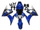 2006-2009 Yamaha YZF R6S Motorcycle Fairings - Blue White Glossy Black Yamalube Canada Websites