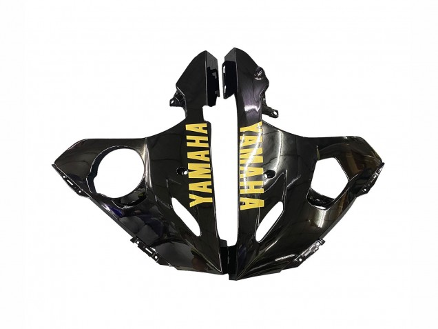 2006-2009 Yamaha YZF R6S Motorcycle Fairings - Glossy Black Gold Decals Canada Websites