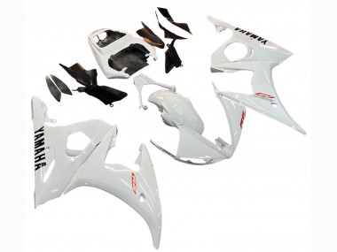 2006-2009 Yamaha YZF R6S Motorcycle Fairing Kits - White Canada Websites