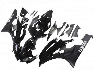 2006-2007 Yamaha YZF 600 R6 Motorcycle Fairings - Glossy Black Matte Black Canada Websites