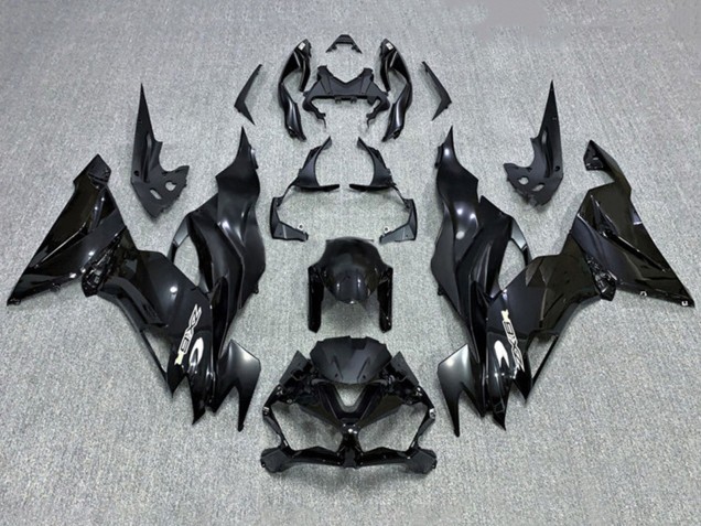 2019-2022 Kawasaki ZX6R Motorcycle Fairing - Glossy Black Canada Websites