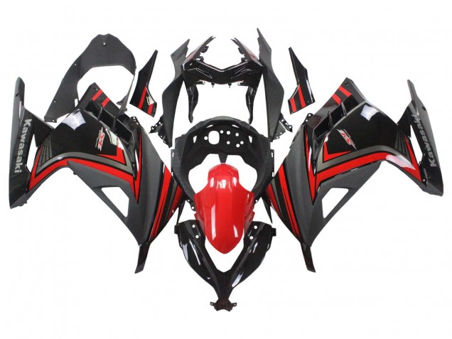 2013-2017 Kawasaki EX300 Motorcycle Fairings - Red Black Canada Websites