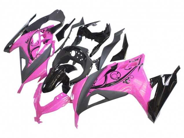 2013-2017 Kawasaki EX300 Motorcycle Fairings - Pink Black Canada Websites