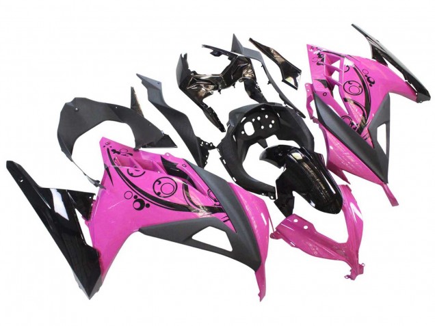 2013-2017 Kawasaki EX300 Motorcycle Fairings - Pink Black Canada Websites