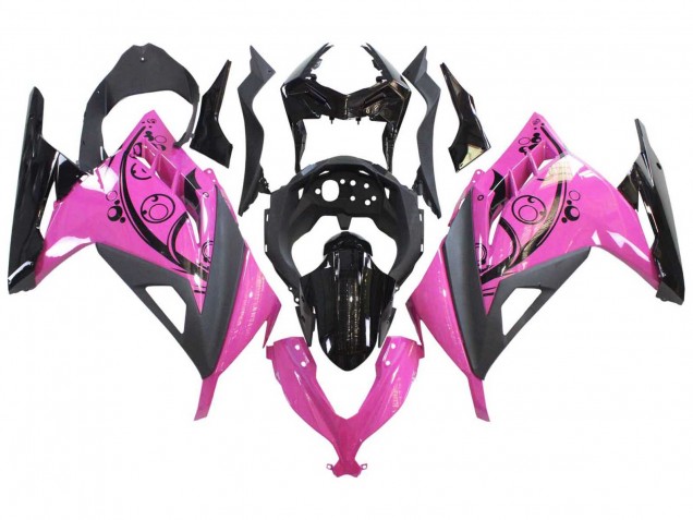 2013-2017 Kawasaki EX300 Motorcycle Fairings - Pink Black Canada Websites