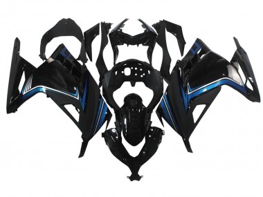 2013-2024 Kawasaki EX300 Motorcycle Fairings - Glossy Black Blue Canada Websites