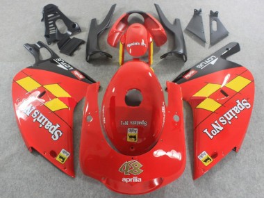 2000-2005 Aprilia RS125 Motorcycle Fairings - Red Yellow Black Spains No1 Canada Websites