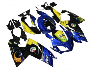 2006-2011 Aprilia RS125 Motorcycle Fairings - Blue Yellow Black Shark Canada Websites