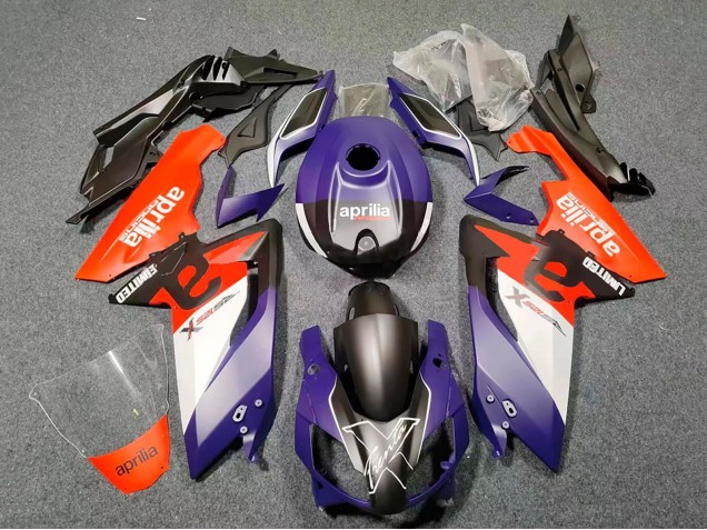 2006-2011 Aprilia RS125 Motorcycle Fairings - Dark Purple Red Black White Canada Websites