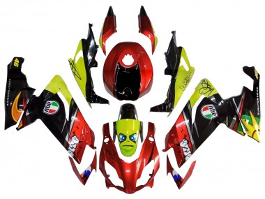 2012-2018 Aprilia RS4 50 125 Motorcycle Fairings - Red Yellow Glossy Black Shark Canada Websites