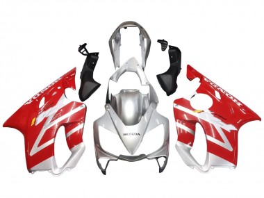 2004-2007 Honda CBR600 F4i Motorcycle Fairings - Silver Red Canada Websites