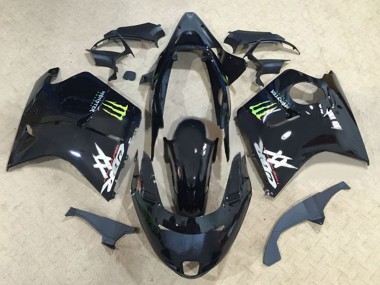 1996-2007 Honda CBR1100XX Blackbird Motorcycle Fairings - Glossy Black Green Monster Canada Websites