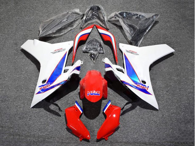2011-2013 Honda CBR600F Motorcycle Fairing - White Red Blue HRC Canada Websites