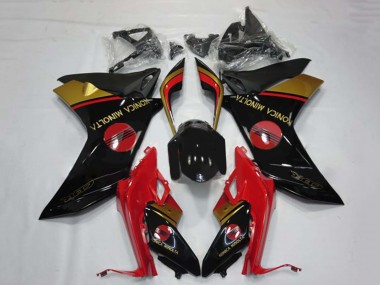 2011-2013 Honda CBR600F Motorcycle Fairings - Red Gold Glossy Black Konica Minolta Canada Websites