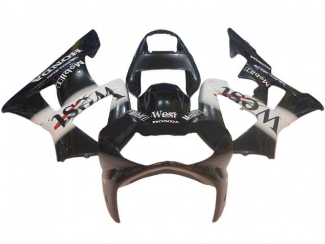 2000-2001 Honda CBR900RR 929 Motorcycle Fairings - Glossy Black White West Canada Websites