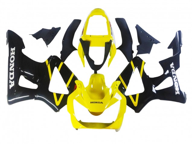2000-2001 Honda CBR900RR 929 Motorcycle Fairings - Yellow Glossy Black Canada Websites