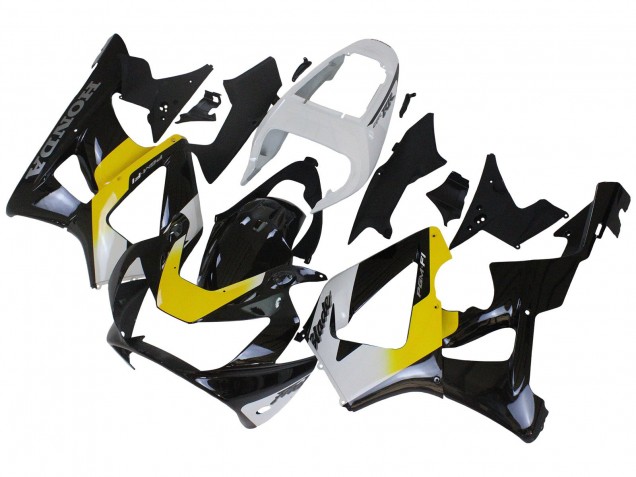 2000-2001 Honda CBR900RR 929 Motorcycle Fairings - White Yellow Glossy Black Canada Websites