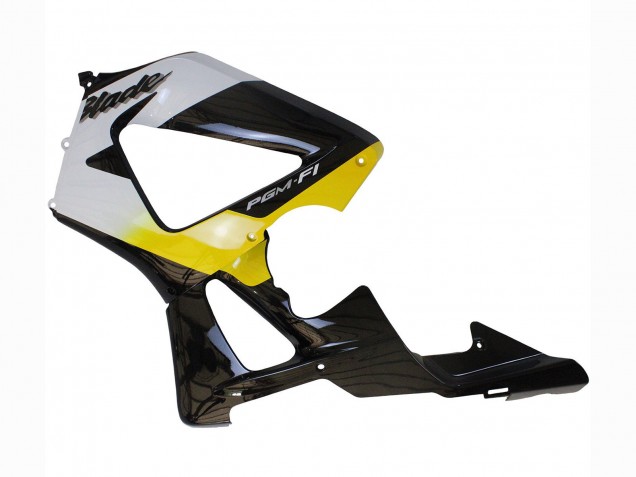 2000-2001 Honda CBR900RR 929 Motorcycle Fairings - White Yellow Glossy Black Canada Websites