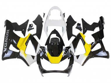 2000-2001 Honda CBR900RR 929 Motorcycle Fairings - White Yellow Glossy Black Canada Websites