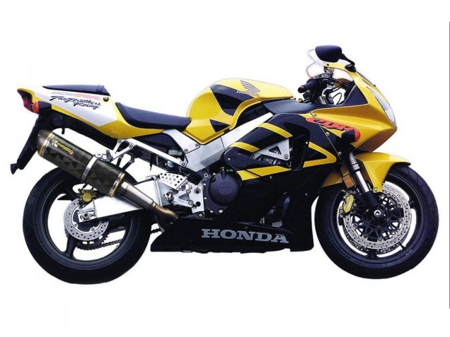 2000-2001 Honda CBR900RR 929 Motorcycle Fairings - Yellow Dark Blue Canada Websites