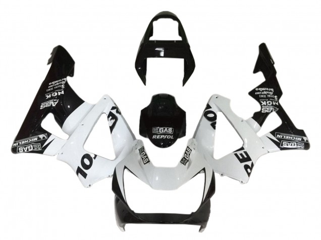 2000-2001 Honda CBR900RR 929 Motorcycle Fairings - White Glossy Black Repsol Canada Websites