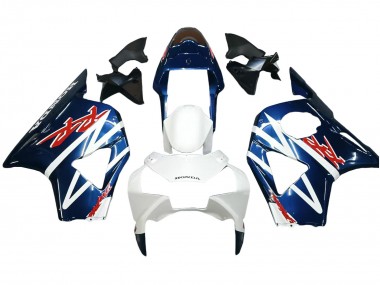 2002-2003 Honda CBR900RR 954 Motorcycle Fairings - White Dark Blue Canada Websites