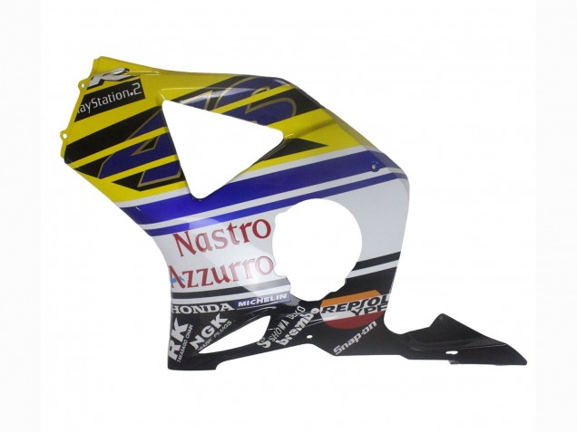 2002-2003 Honda CBR900RR 954 Motorcycle Fairings - Blue Yellow Glossy Black Red Nastro Azzurro 46 Canada Websites