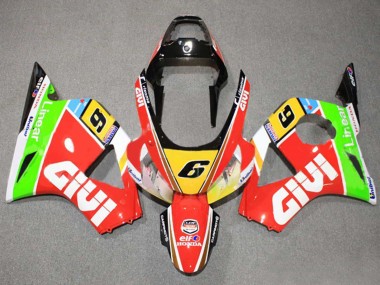 2002-2003 Honda CBR900RR 954 Motorcycle Fairings - White Red Yellow Blue Green Black Elf Givi 6 Canada Websites