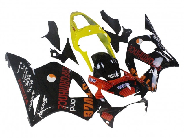2002-2003 Honda CBR900RR 954 Motorcycle Fairings - Yellow Red Glossy Black Repsol Rossi Canada Websites