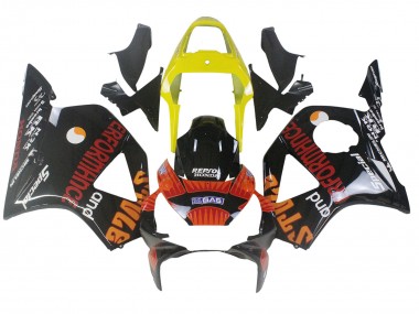 2002-2003 Honda CBR900RR 954 Motorcycle Fairings - Yellow Red Glossy Black Repsol Rossi Canada Websites
