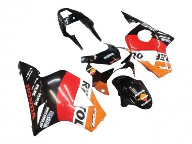 2002-2003 Honda CBR900RR 954 Motorcycle Fairing Kits - Orange White Red Glossy Black Repsol Canada Websites