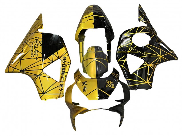 2002-2003 Honda CBR900RR 954 Motorcycle Fairing - Yellow Glossy Black Canada Websites