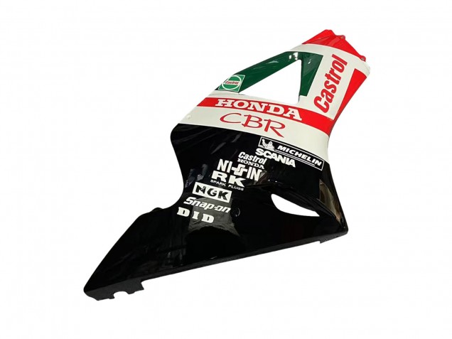2002-2003 Honda CBR900RR 954 Motorcycle Fairings - White Red Green Glossy Black Castrol Canada Websites