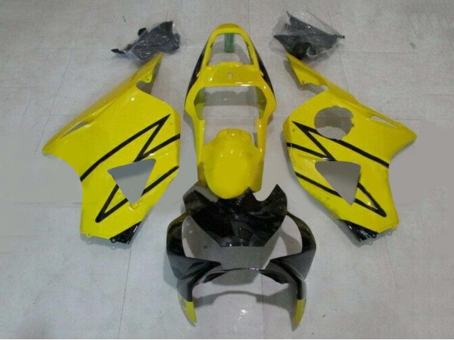 2002-2003 Honda CBR900RR 954 Motorcycle Fairings - Yellow Glossy Black Canada Websites