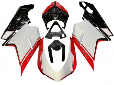 2007-2014 Ducati 848/1098/1198 Motorcycle Fairing - White Red Glossy Black Canada Websites