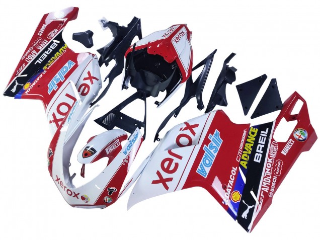 2007-2014 Ducati 848/1098/1198 Motorcycle Fairings - White Red Glossy Black Valsir Xerox Canada Websites