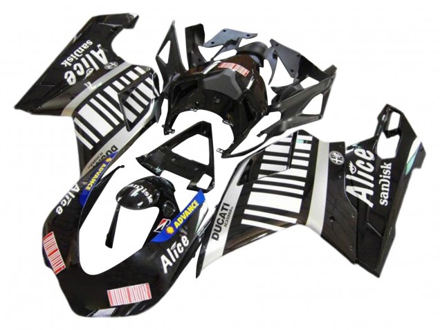 2007-2014 Ducati 1098 Motorcycle Fairings - Silver Glossy Black Alice Sandisk Canada Websites