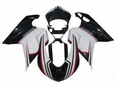 2007-2014 Ducati 848/1098/1198 Bike Fairings - White Red Glossy Black Canada Websites