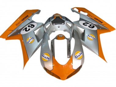 2007-2014 Ducati 848/1098/1198 Motorcycle Fairings - Silver Orange Gulf 62 Canada Websites