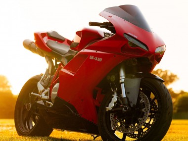 2007-2014 Ducati 848 Motorcycle Fairings - Red Glossy Black Canada Websites