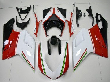2007-2014 Ducati 848/1098/1198 Motorcycle Fairings - White Red Green Glossy Black Canada Websites
